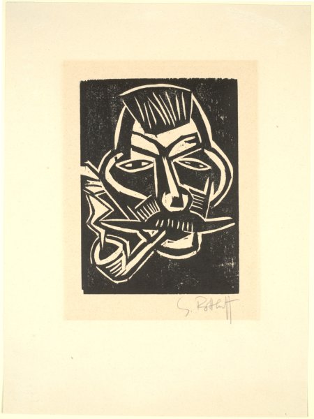Head Of A Man With A Pipe