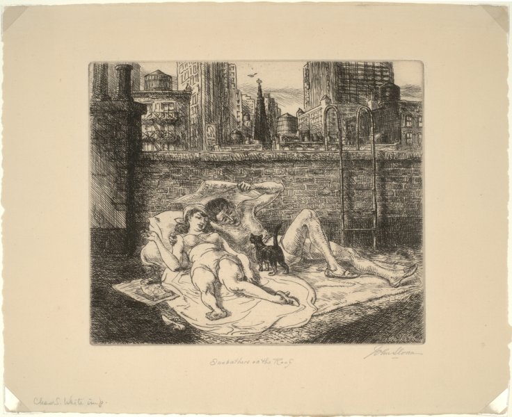Sunbathers On The Roof