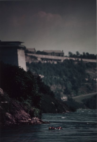 [Untitled color photograph of the Maid of the Mist performance, Artpark, 1976]