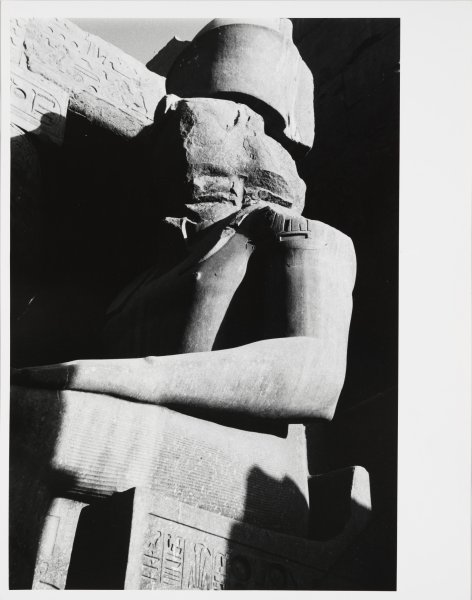 Untitled (Egypt, Sculpture of Seated God, Abu Simbal before Aswan Dam...)