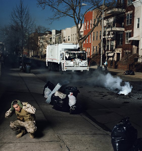Former Sergeant Jose Adames, U.S. Marine Corps Recon, Stinger Gunner, 1st Platoon, Alpha Company, veteran of Operation Iraqi Freedom; Brooklyn, NY, February 2009 from the series Soldiers' Stories from Iraq and Afghanistan