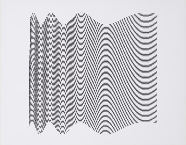 Ninety Parallel Sinusoids with Linearly Increasing Period