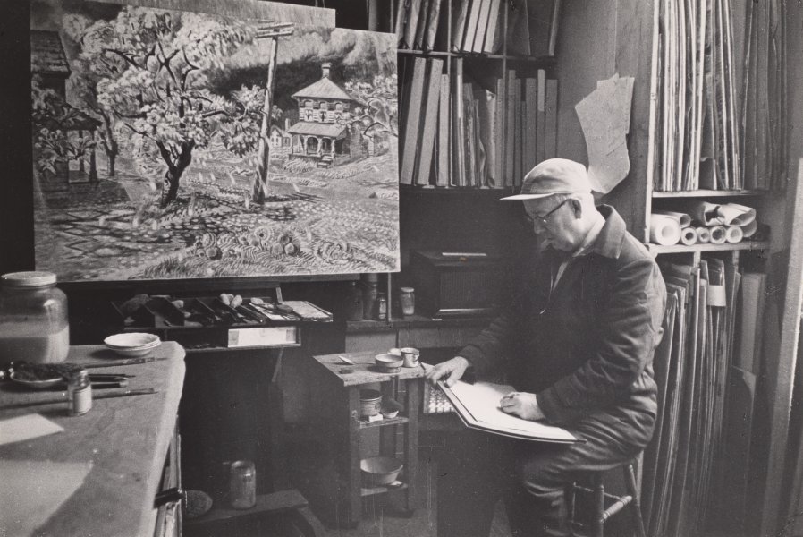 Charles Burchfield, In His Studio
