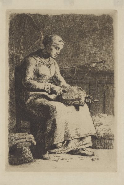 La Cardeuse (The Wool Carder)