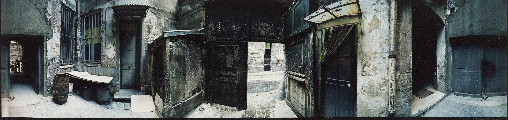 Paris - Small Court with Blue Door