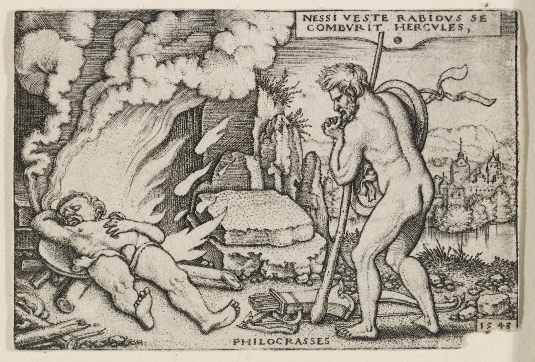 Nessi Veste Rabidus Se Comburit Hercules (Hercules on His Funeral Pyre) from the series Labors of Hercules