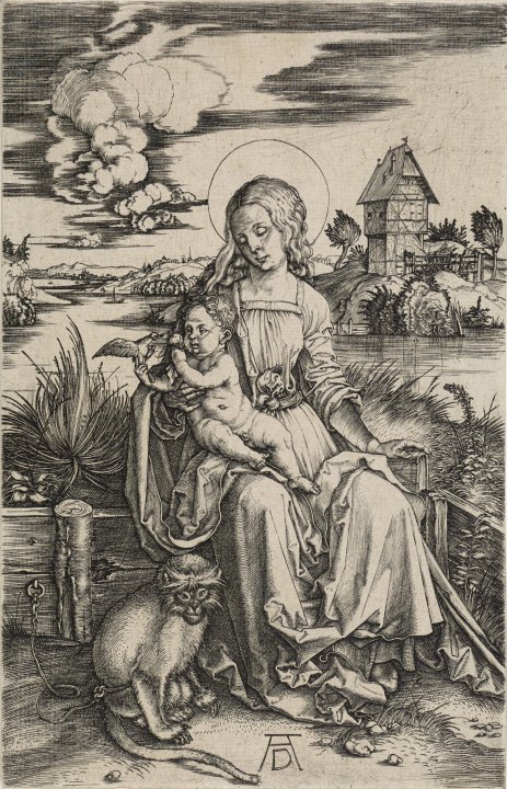 七宝彩画 カンナと牛 The Virgin and Child with a Monkey | Buffalo AKG Art Museum
