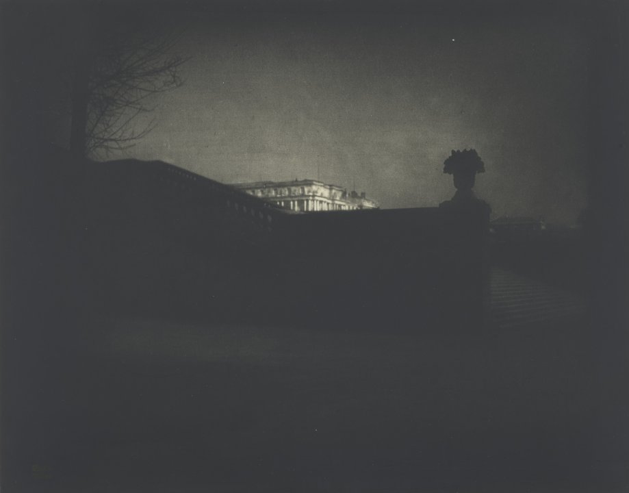 Edward Steichen's Nocturne-Orangerie Staircase, Versailles, ca. 1910 Nocturne—Orangerie Staircase, Versailles