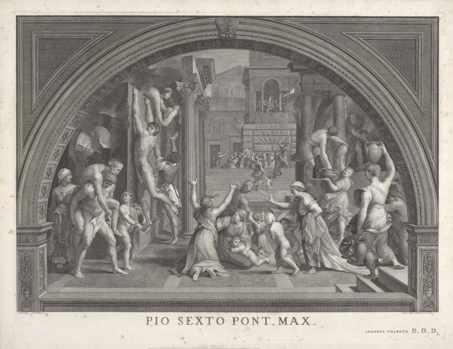 Fire in the Borgo from the series Pio Sexto Pont Max I - VIII