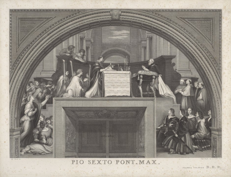 The Mass at Bolsena from the series Pio Sexto Pont Max I - VIII