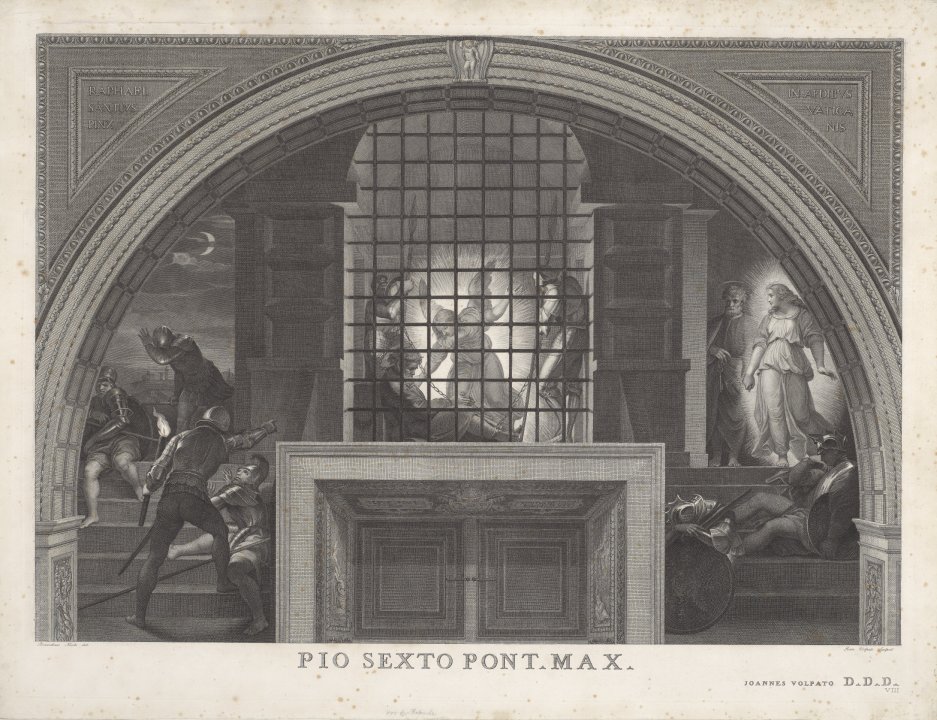 Deliverance of St. Peter from the series Pio Sexto Pont Max I - VIII