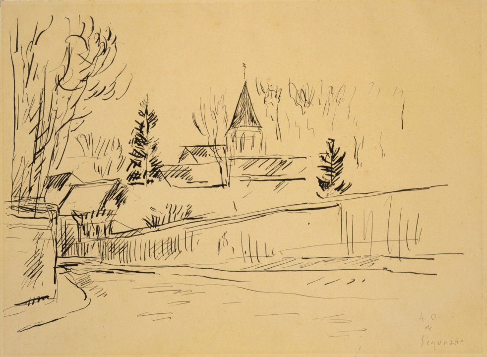 Landscape with Church Steeple
