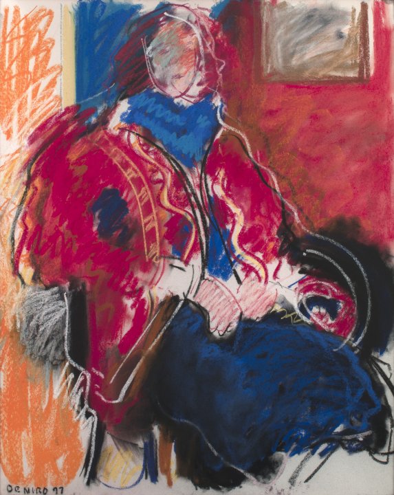 Seated Figure, Red Jacket