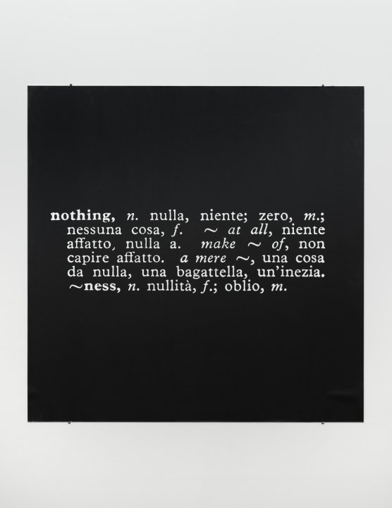 Titled (Art as Idea as Idea) [Nothing in Italian] | Buffalo AKG
