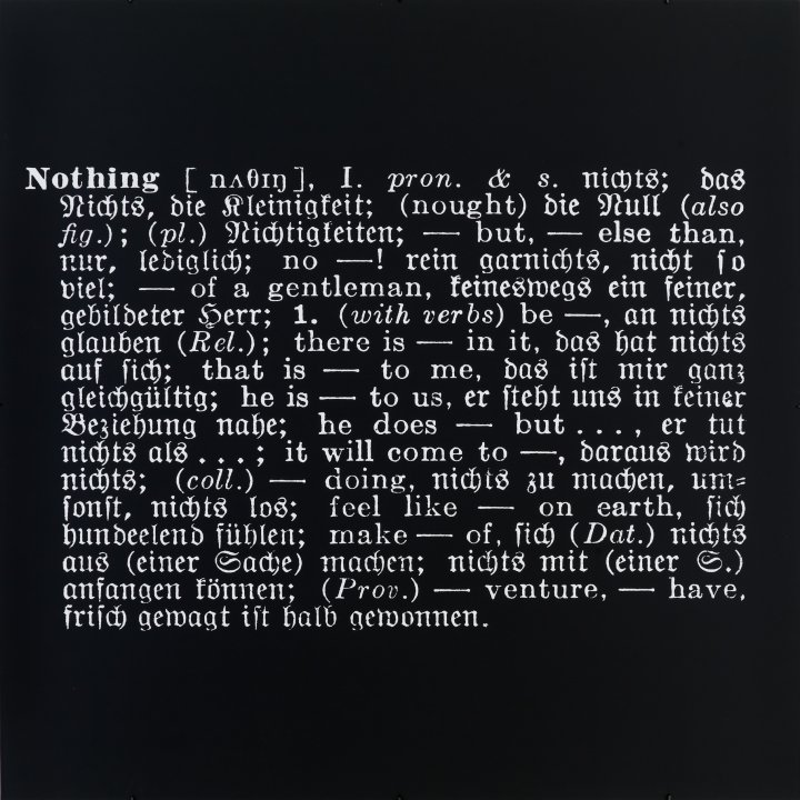 Titled (Art as Idea as Idea) [Nothing in German] | Buffalo AKG Art