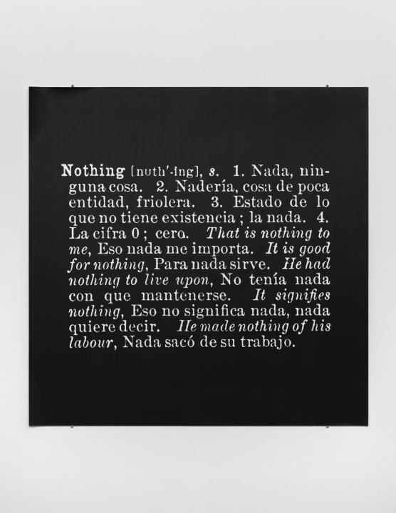 Titled (Art as Idea as Idea) [Nothing in Spanish] | Buffalo AKG