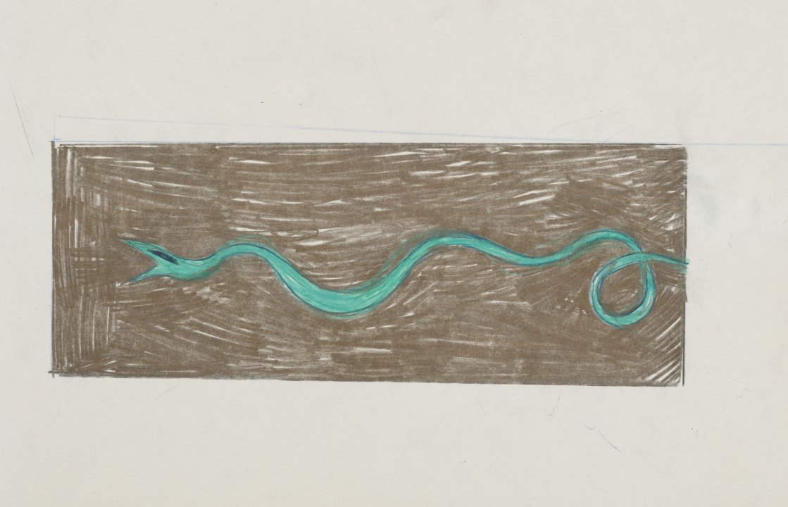 [Costume design sketch for "Ecuatorial", Martha Graham Dance Company, 1978]