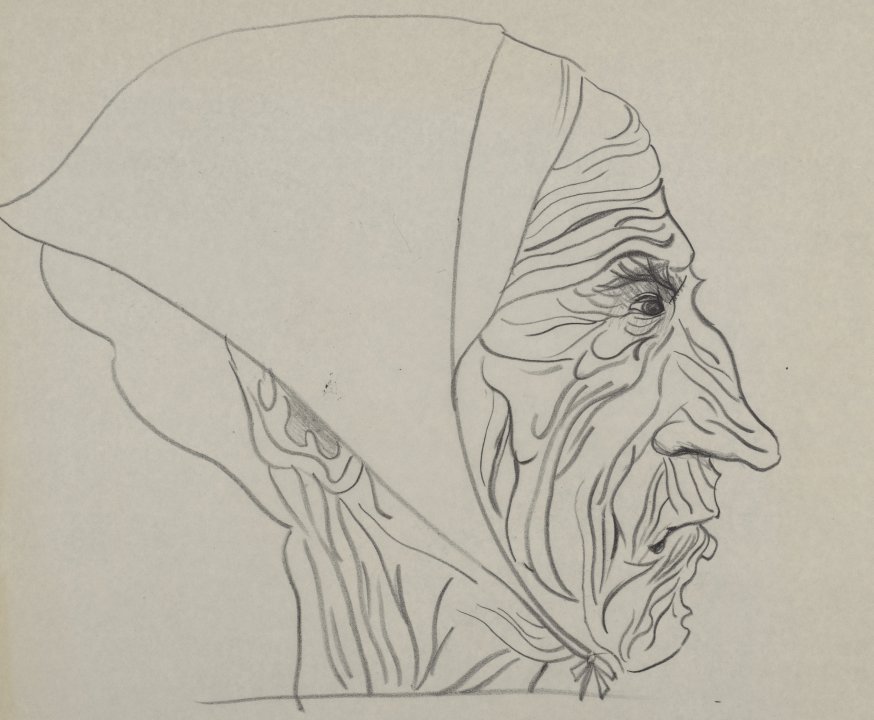 [Set design study for "The Scarlet Letter", Martha Graham Dance Company, 1975]