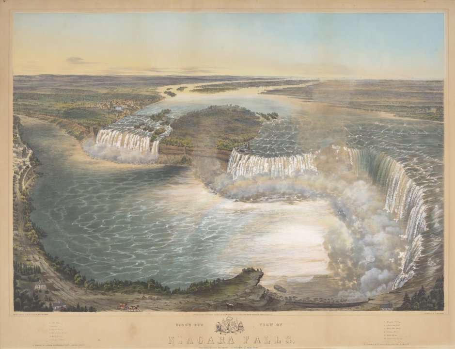 Bird's Eye View of Niagara Falls