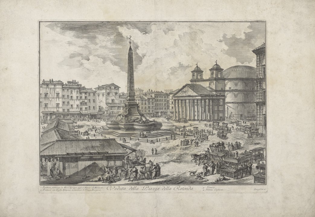 Veduta della Piazza della Rotonda (View of the Piazza della Rotonda) from the series Vedute di Roma (Views of Rome)