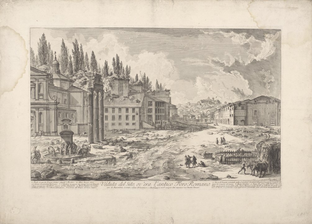 Veduta del Sito, ov’era l’antico Foro Romano (View of the Site of the Ancient Roman Forum) from the series Vedute di Roma (Views of Rome)