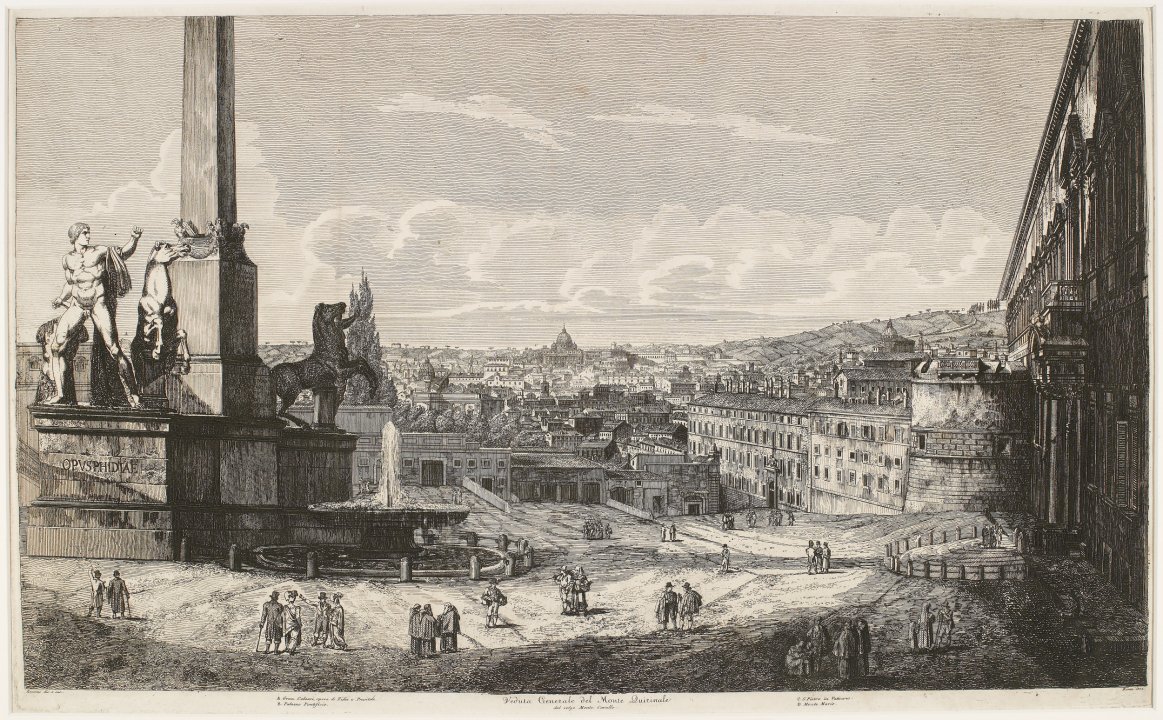 Veduta Generale del Monte Quirinale del volgo Monte Cavallo
