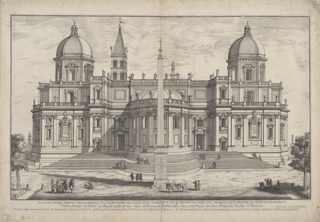 Facciata della Tribune della Basilica di Sta. Maria Maggiore . . .