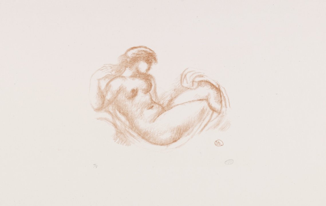 Reclining Nude (version 2) from the portfolio Aristide Maillol: Sculpture and Lithography