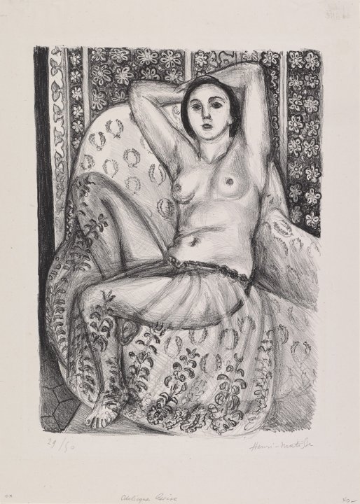 Odalisque assise à la jupe de tulle (Seated Odalisque in a Tulle Skirt)