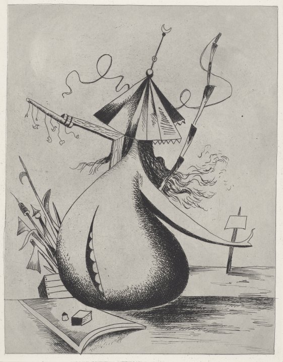 Le Pêcheur (Fisherman) from the portfolio Les Vagabondages Héraldiques (Heraldic Wanderings)