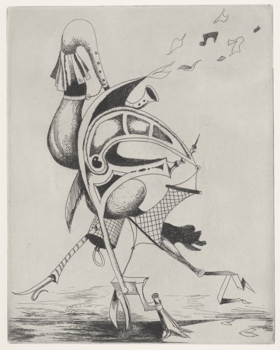 Le Charmeur d'Oiseaux (Bird Charmer) from the portfolio Les Vagabondages Héraldiques (Heraldic Wanderings)