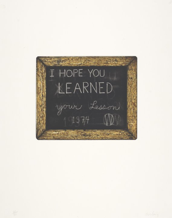 I Hope You Learned Your Lesson