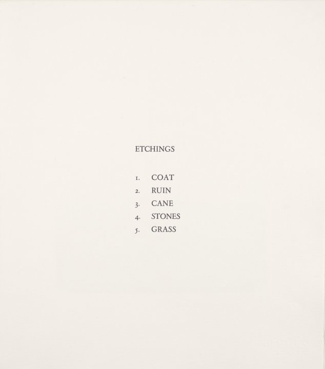 [title page from Au loin un oiseau (In the Distance a Bird)]