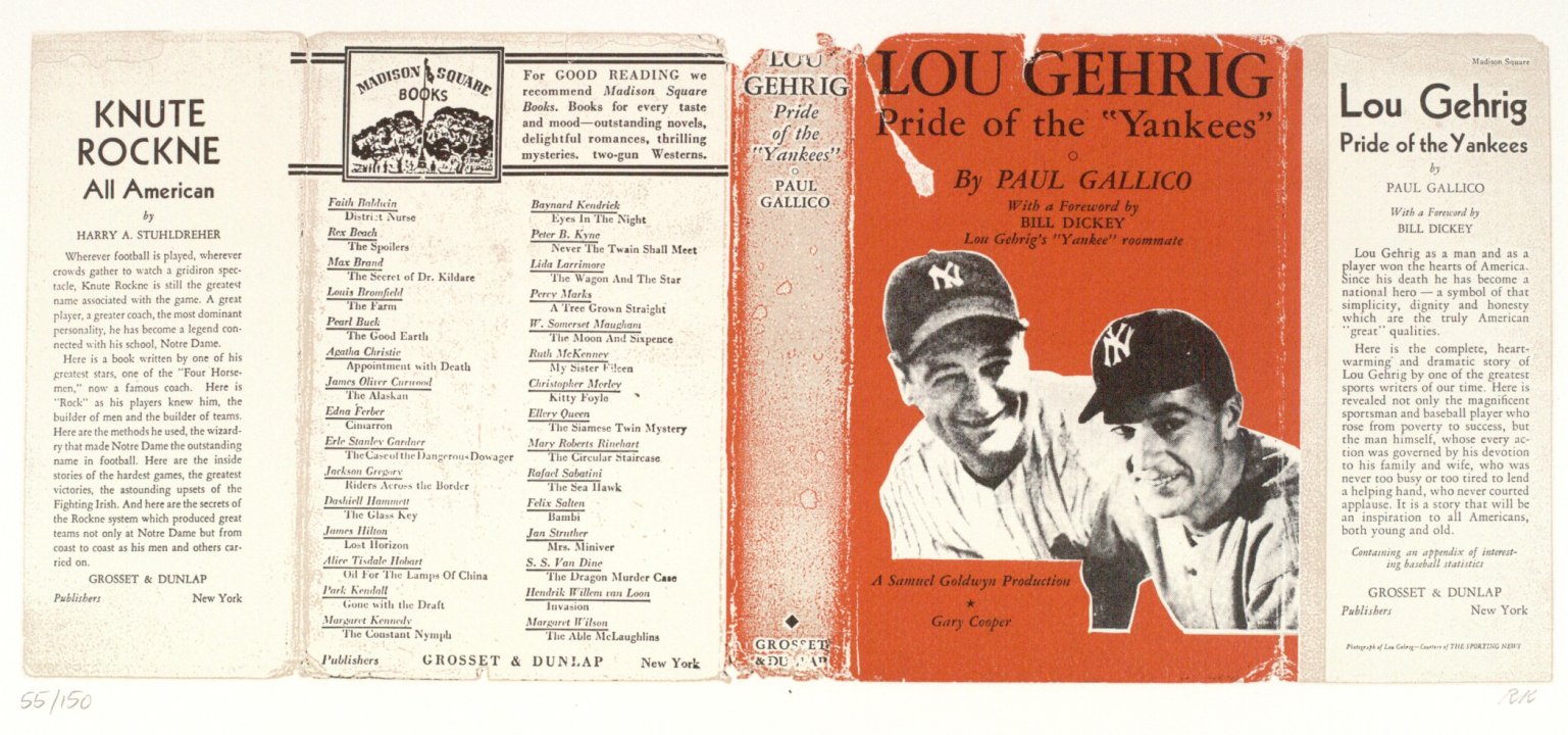 Lou Gehrig from the portfolio In Our Time: Covers for a Small Library After the Life for the Most Part