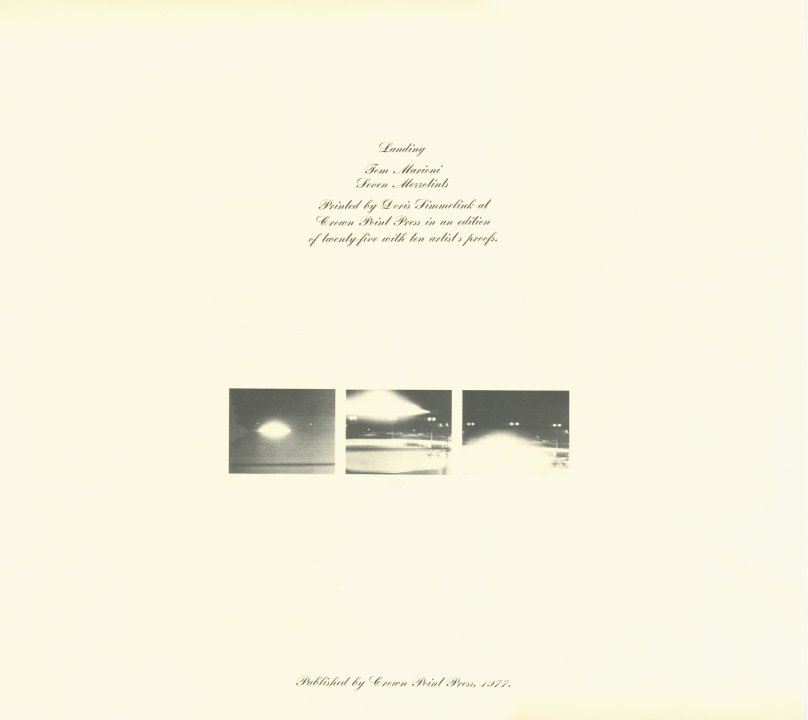 Frontispiece from the portfolio Landing