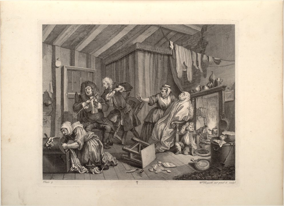 Plate 5 from the series A Harlot's Progress