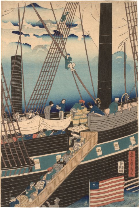 Foreign Ships in Yokohama Bay