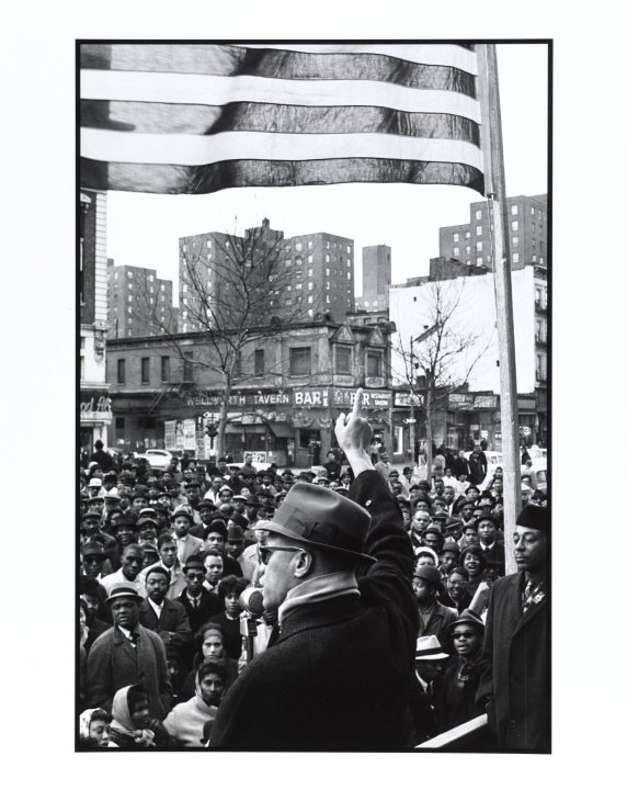 Malcolm X Gives Speech at Rally, Harlem, New York from the portfolio I AM YOU