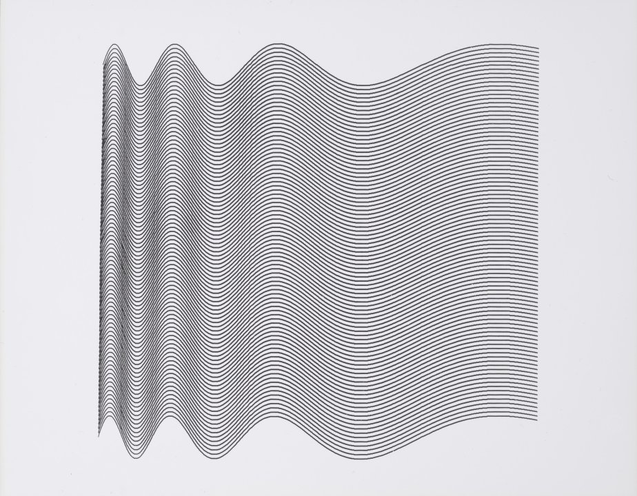 Ninety Parallel Sinusoids with Linearly Increasing Period