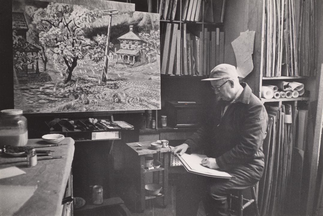 Charles Burchfield, In His Studio