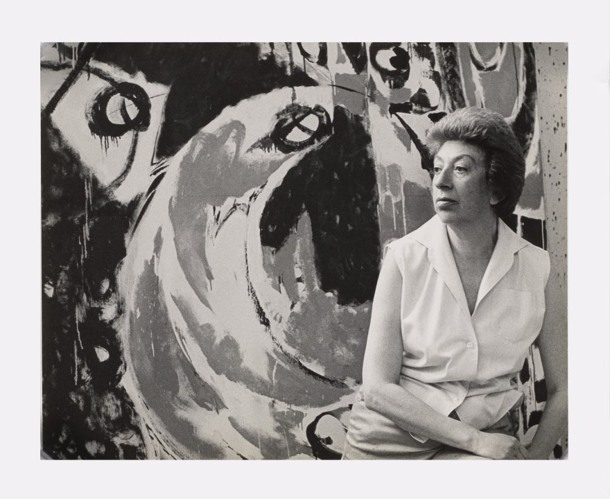 Lee Krasner in her Studio