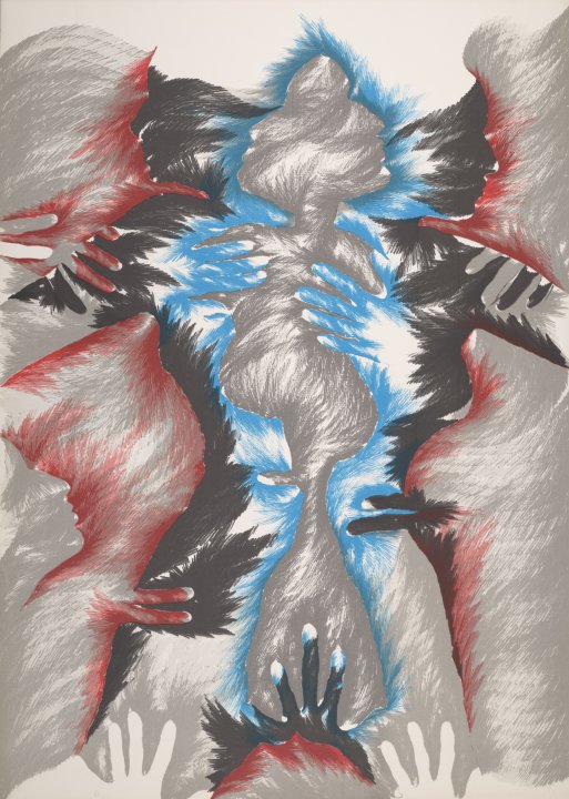 [Working proof for Stage V of an Untitled lithograph suite]