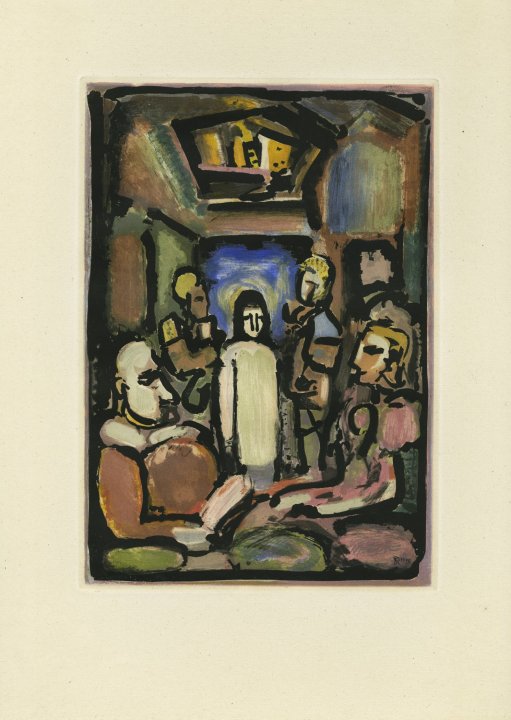 Christ et les Exegetes (Christ Appearing Before the Sanhedrin) from the book Passion