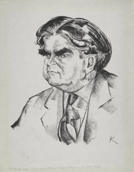 USA: John Lewis (Labor Leader) (1st American Delegate to Internation Labor Office, Geneva) from the portfolio Geneva Portraits