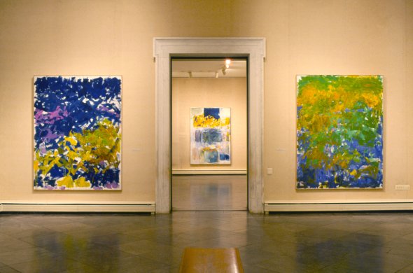 Installation view of Joan Mitchell at the Albright-Knox Art Gallery