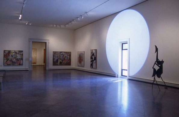 Installation view of Michel Verjux: Light Connection