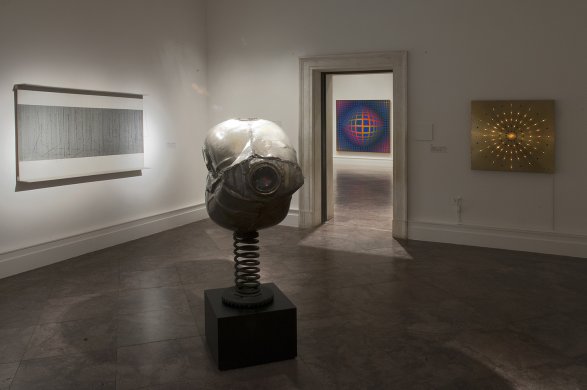 Installation view of Op Art Revisited: Selections from the Albright-Knox Art Gallery