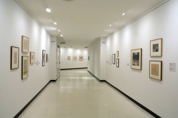 Installation view of In Good Company: Figurative Drawings from the Collection