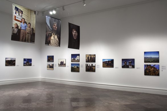 Installation view of Full Color Depression: First Kodachromes from America’s Heartland