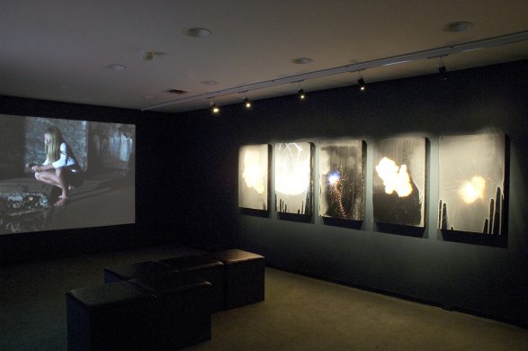 Installation view of Virocode: A Disappearance of the Source
